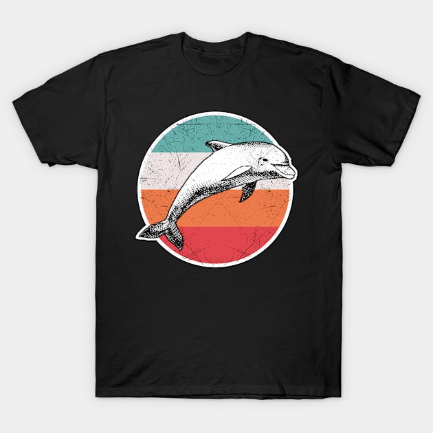 Vintage Retro Dolphin Shirt Funny Gifts for Men Women Kids T-Shirt by DollochanAndrewss